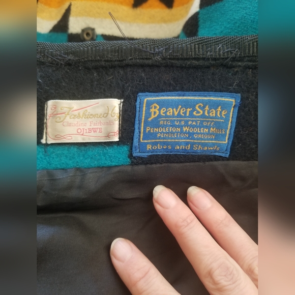 Pendleton Coat 1970s Vintage Beaver State made by Claudine Fairbanks - Picture 8 of 17